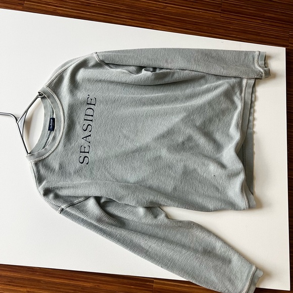 Seaside sweater/ Teal/ Charles river apparel/ XS adult - Picture 2 of 5